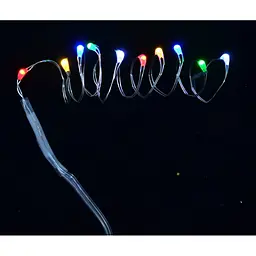 Електрогірлянда Yes! Fun LED-нитка 10 ламп 55 см срібна (801099)