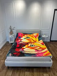 Плед 3D Картина котиків 13453 135х160 см - мініатюра 4