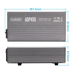 Блок живлення ToolkitRC ADP450 для зарядних пристроїв на 450W - мініатюра 7