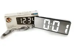 Світлодіодний настільний годинник GH0712L Digital (чорний)