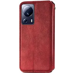 Шкіряний чохол-книжка GETMAN Cubic (PU) для Xiaomi 13 Lite Червоний - мініатюра 2