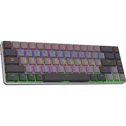 Клавіатура GamePro Red Swich Low Profile Wireless Dark Gray бездротова (MK122R) - мініатюра 2