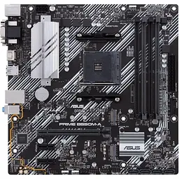 Материнська плата Asus Prime AM4 (B550) B550M-A, B550, 4xDDR4, Int.Video(CPU), 4xSATA3, 2xM.2, 1xPCI-E 16x 4.0, 2xPCI-E 1x 3.0, ALC887 8xUSB3.2/4xUSB2.0, VGA/DVI-D/HDMI, MicroATX