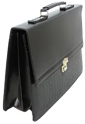 Портфель діловий зі штучної шкіри Portfolio S1645425 Чорний - мініатюра 5