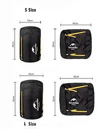 Компресійний мішок Naturehike NH19PJ020 розмір L чорний - мініатюра 8