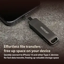 USB флеш накопичувач Patriot 64GB Rage R550 Matte Black USB/Type-C 3.2 (PE64GR550DSAD) - мініатюра 8