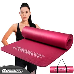 Килимок для фітнесу та йоги EasyFit NBR 10 мм Червоний - мініатюра 2