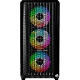 Корпус Montech X5M, Black, Mid Tower, без БЖ, для Micro ATX / Mini ITX, 1xType-C / 1xUSB 3.0 / 1xUSB 2.0, макс. CPU - 165 мм / GPU - 405 мм, 4x120 мм ARGB, бічна панель із загартованого скла - мініатюра 3