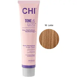 Тонер для волосся CHI Tone&Gloss Latte кремовий безаміачний 85 г - мініатюра 2