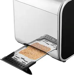 Тостер Russell Hobbs Distinctions 2-Slice 1670 Вт пластик підігрів розморозка чорний - мініатюра 6