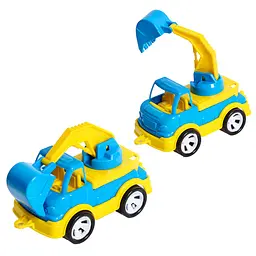 Дитячий екскаватор "Mini Matik" Bamsic 002/4BMS(Blue) рухома стріла, 13,5 см