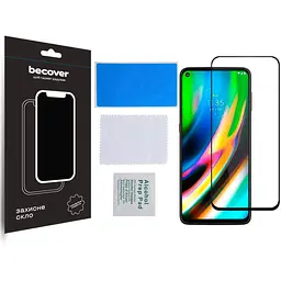 Захисне скло BeCover для Motorola Moto G9 Plus Black (705654) - мініатюра 2