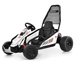 Електрокарт дитячий 24V 400W MP3 Bluetooth EVA білий (M 6374EL-1)