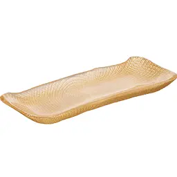 Блюдо Ardesto Golden ice скло 33х13 см золотисте (AR5055)