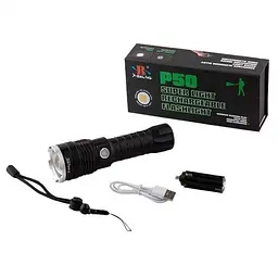 Ліхтар ручний X-Balog BL-A72-P50 zoom +18650 + microUSB + 3 режима - мініатюра 4