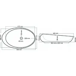 Умивальник Rea Roxy 49 30,7x48,6 C Stone l.grey (REA-U6651) - мініатюра 4