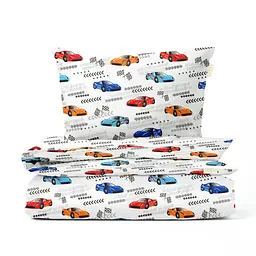 Дитяча постіль без простирадла RACING CARS COSAS (4822052258873)