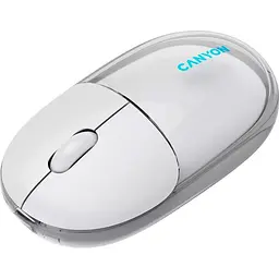 Миша Canyon OnClick 24 BT/ Wireless Transparent/White (CNS-CMSW24W) - мініатюра 2