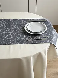 Ранер доріжка Ecotton DUCK 45x170 см для обіднього столу водовідштовхувальна сірий (V 11/ Grey) (25010)
