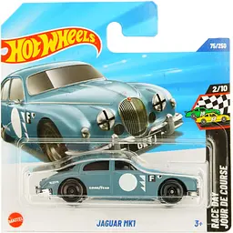 Базова машинка Hot Wheels Race Day Jaguar MK1 блакитна (5785) JBB58-N522