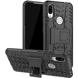 Чохол-накладка Toto Dazzle Kickstand 2 in 1 Case Xiaomi Redmi 7 Black - мініатюра 2