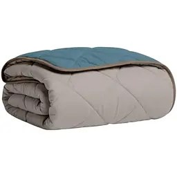 Покривало Cosas TAUPE STONE 200х230 см стьобане двостороннє на ліжко та диван (Blanket_84Quartz_68Sky_kt_15Espresso_200x230)