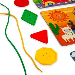 Гра-шнурівка "Fisher-Price. Maxi гудзики" Vladi Toys VT2905-22 Укр - мініатюра 3