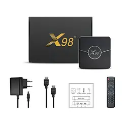 Смарт ТВ приставка X98 Plus 4/32 Гб Smart TV Box Android 11 - мініатюра 2