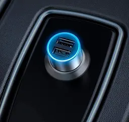 Автомобільний зарядний пристрій Ugreen CD130 Dual USB Car Charger 24W 2.4A Gray [50592] [99318] - мініатюра 3