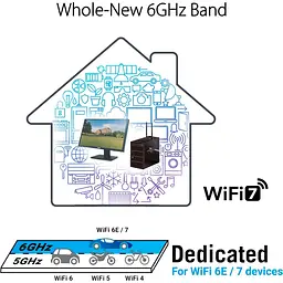 WiFi-адаптер ASUS WiFi PCE-BE92BT BE9400, PCI-Express x1, BT5.4 (90IG08U0-MO0B00) - мініатюра 5