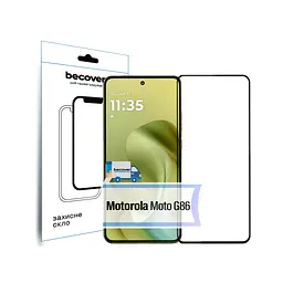 Скло захисне BeCover Motorola Moto G86 Black (713727) - мініатюра 2