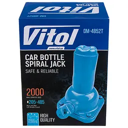 Домкрат механічний телескопічний Vitol 2 т 215-485 мм 4.5 кг (DM-4852T) - мініатюра 4