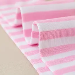 Дитячі смугасті шкарпетки рожево-білі 3-12 років One Size 4211 - мініатюра 2