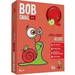 Уцінка. Фруктово-ягідний мармелад Bob Snail Яблуко-Вишня 90 г (10 шт. х 9 г) 
