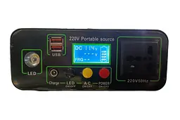 Акумуляторний інвертор 300 W 18 Ah, зарядна станція з розеткою 220 V та сонячною панеллю 45 W UKC EP-3018 - мініатюра 3