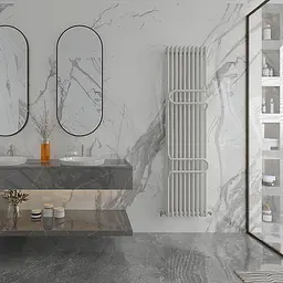 Радіатор з полицями Ideale Zeta 12 12/1800/548 чорний, Чорний - мініатюра 4