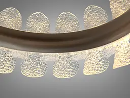 Стельова LED люстра Diasha 2511/400CG графіт 40W з пультом 7 м2 - мініатюра 6