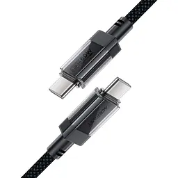 Дата кабель USB-C to USB-C 1.2m 60W stainless steel C12-03 Black Acefast (6974316283317) - мініатюра 4