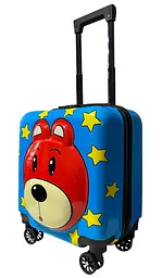 Дитяча валіза D01 blue bear розмір міні XS