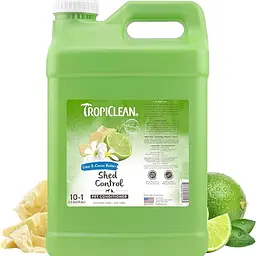 Кондиціонер для собак та котів TropiClean для прискорення линьки лайм та какао-масло концентрат 1:10, 9.5 л - мініатюра 2