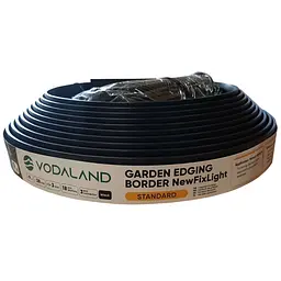 Бордюр Vodaland NewFixLight B-900.04.04-PE з анкерами 18 шт. та з'єднувачами 3 шт. (8290404.18-BK)
