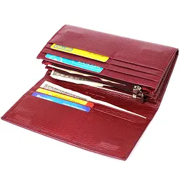Практичний вертикальний гаманець із натуральної шкіри ST Leather 23085 бордовий - мініатюра 6