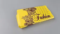 Пакет із прорізною ручкою (20*30)"Fashion квіти Жовтий"Леомі (100 шт.) - мініатюра 2