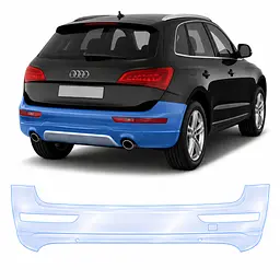 Антигравійна захисна бронеплівка за лекалами для Audi Q5 8R 2008-2017 - задній бампер