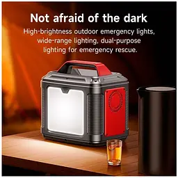Портативна електростанція Hoco DB28, 80000 mAh, 300W, 3USB, Type-C, AC, PD, QC, black - мініатюра 9