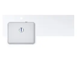 Умивальник Miraggio Fontana L matt 0001891, Білий матовий - мініатюра 2