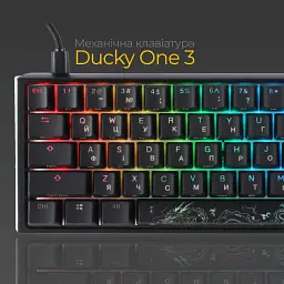 Клавіатура Ducky One 3 SF Cherry MX Red RGB Black (DKON2167ST-RUAPXCLAWSC1) UA [126033] - мініатюра 5