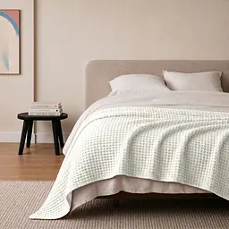Плед покривало Cosas Avori Greek Waffle 230х240 см вафельне (Blanket_02Avori_GreekWaffle_230x240) - мініатюра 2