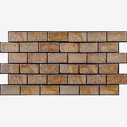 Декоративна панель ПВХ цегла під коричневий мармур Sticker Wall SW-00001428 960х480х4мм - мініатюра 1