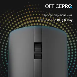 Миша OfficePro Silent Click Wireless Black (M175B) - мініатюра 10